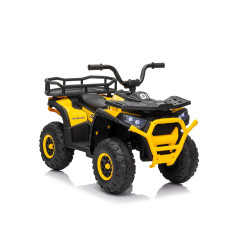 Vaikiškas elektrinis keturratis Robust 01, Geltonas