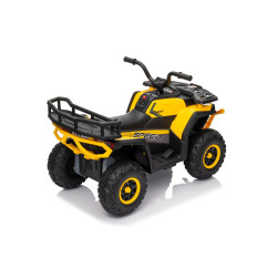 Vaikiškas elektrinis keturratis Robust 01, Geltonas