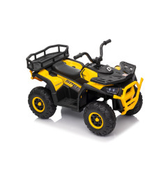 Vaikiškas elektrinis keturratis Robust 01, Geltonas