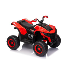 Vaikiškas elektrinis keturratis Quad Fast, Raudonas