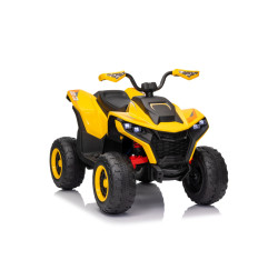 Vaikiškas elektrinis keturratis Quad Fast, Geltonas