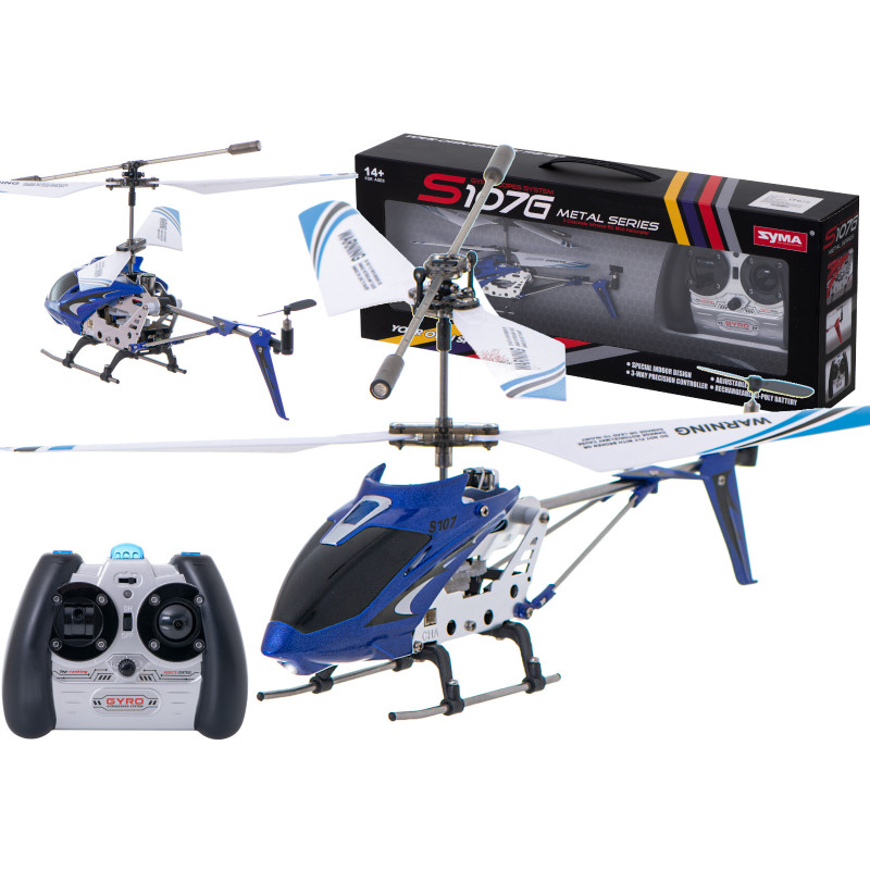 SYMA S107G RC sraigtasparnis mėlynos spalvos SYMA S107G RC sraigtasparnis mėlynos spalvos