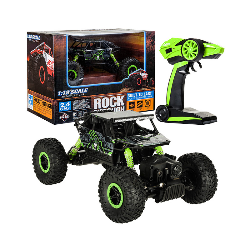 RC automobilis Rock Crawler HB 2.4GHz 1:18 žalias