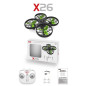 "Syma X26" kliūčių vengimo RC dronas 2.4Ghz be galvos "Syma X26" kliūčių vengimo RC dronas 2.4Ghz be galvos