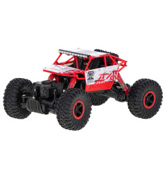 RC valdomas automobilis Rock Crawler HB 2.4GHz 1:18 raudonas