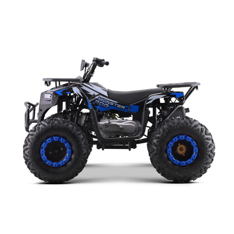 200CC MONSTER mėlynos spalvos benzininis keturratis motociklas 200CC MONSTER mėlynos spalvos benzininis keturratis motociklas