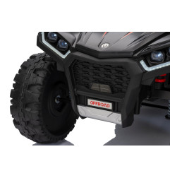 Vaikiškas elektrinis keturratis su priekaba TX ATV, Juodas