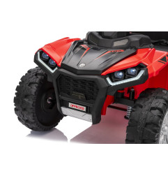 Vaikiškas elektrinis keturratis su priekaba TX ATV, Raudonas