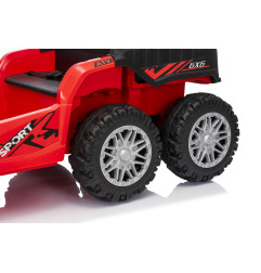 Vaikiškas elektrinis keturratis su priekaba TX ATV, Raudonas