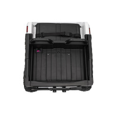 Vaikiškas elektrinis keturratis su priekaba TX ATV, Baltas