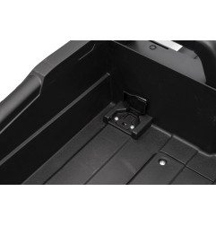 Vaikiškas elektrinis keturratis su priekaba TX ATV, Baltas