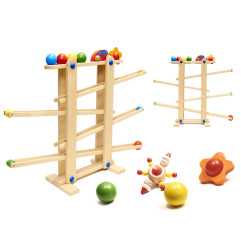Medinis Montessori kamuoliukų takas XXL