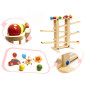 Medinis Montessori kamuoliukų takas XXL Medinis Montessori kamuoliukų takas XXL