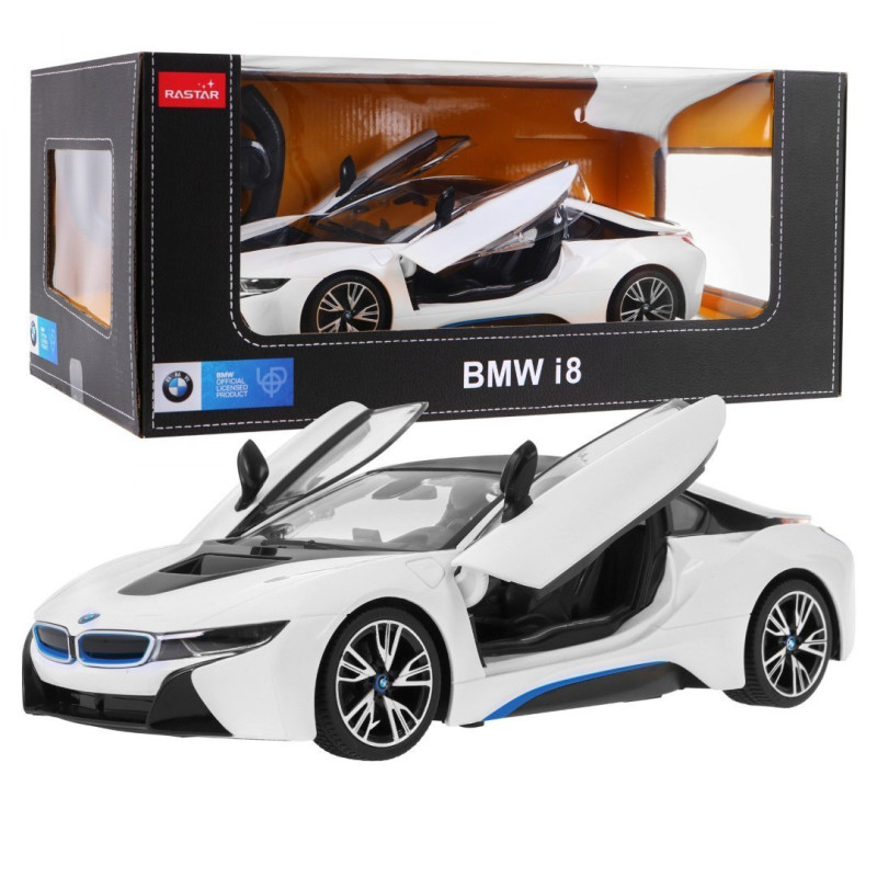 R/C žaislinis automobilis BMW i8 White 1:14 RASTAR R/C žaislinis automobilis BMW i8 White 1:14 RASTAR