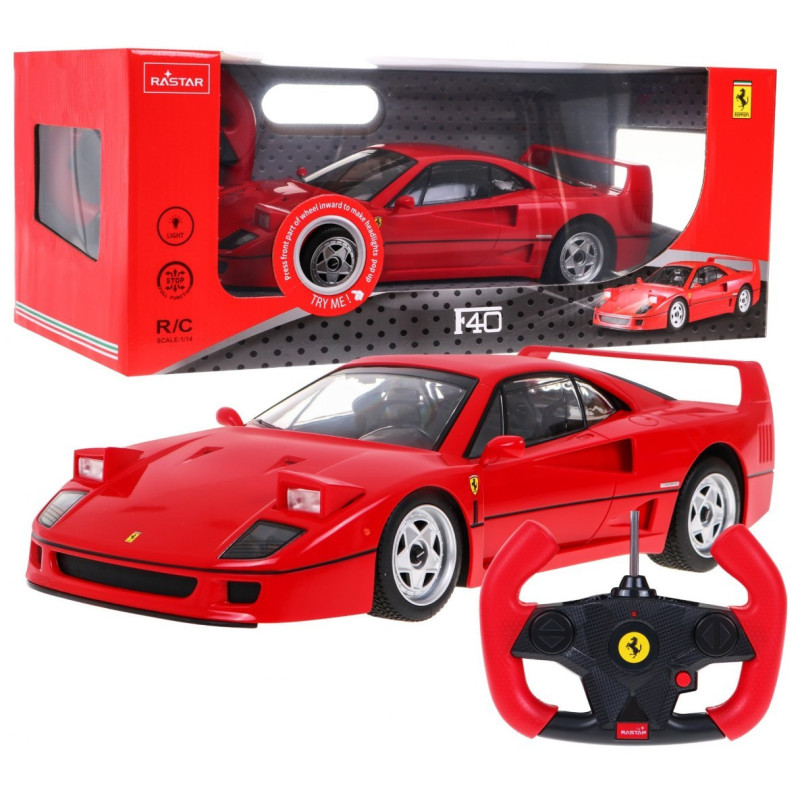 RC valdomas automobilis Ferrari F40 1:14 RASTAR RC valdomas automobilis Ferrari F40 1:14 RASTAR