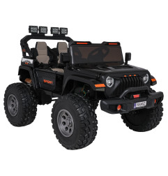 Ekstremalaus sporto 4x4 transporto priemonės kintamo dydžio juodos spalvos