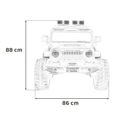 Vaikiškas Elektromobilis Extreme Sport 4x4, Raudonas