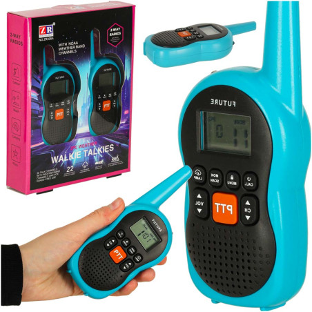Vaikams skirtos "Walkie Talkie" radijo stotelės 3 km nuotolio rinkinys, 2 vnt.