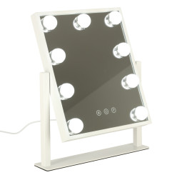 LED makiažo veidrodis su USB lemputėmis 25x30cm