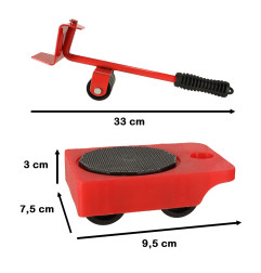 Transportavimo ratukai baldų pervežimo rinkinys 5in1