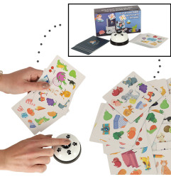 Kortų žaidimas "Crazy Flip card game" su kortomis ir skambučiu