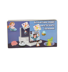 Kortų žaidimas "Crazy Flip card game" su kortomis ir skambučiu