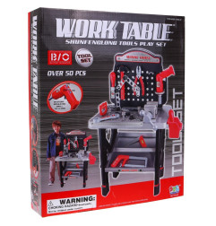 Vaikiškas meistro įrankių stalas 50vnt.