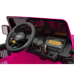 Vaikiškas Elektromobilis Jeep Wrangler Rubicon, Rožinis