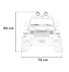 Vaikiškas Elektromobilis Jeep Wrangler Rubicon, Rožinis