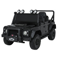 Vaikiškas elektromobilis Land Rover Defender 110 SVX Concept, Juodas