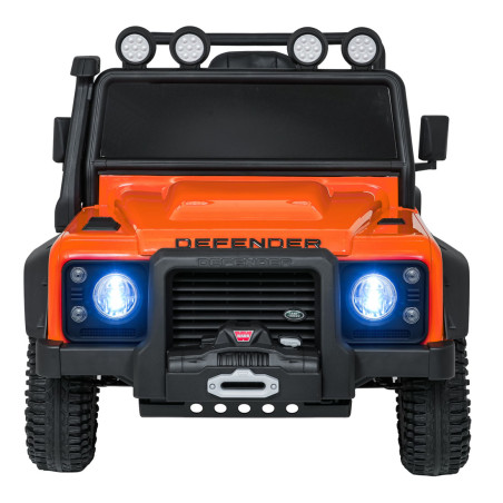 "Land Rover Defender 110 SVX Concept" oranžinė transporto priemonė