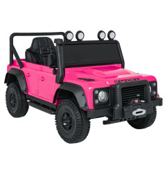 "Land Rover Defender 110 SVX Concept" rožinės spalvos transporto priemonė