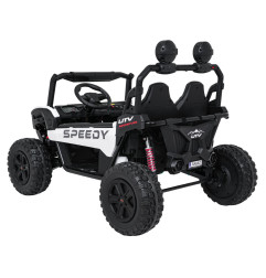 Vaikiškas elektrinis bagis SPEEDY 4x4, Baltas