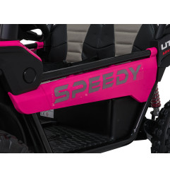 Vaikiškas elektrinis bagis SPEEDY 4x4, Rožinis
