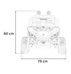 Vaikiškas elektrinis bagis SPEEDY 4x4, Rožinis