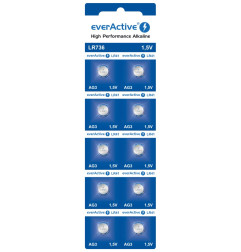 Bateria everActive Alkaline G3 LR736 lizdinė plokštelė 10szt.