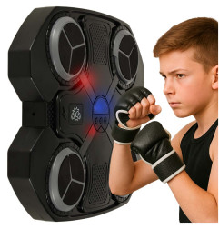 Bokso sieninis treniruoklis su muzika "Bluetooth" LED USB