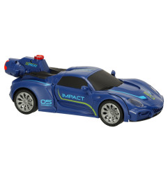 RC valdomas Transformeris robotas automobilis mėlynas