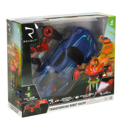 RC valdomas Transformeris robotas automobilis mėlynas