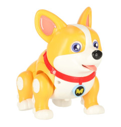 interaktyvus robotas šuo Corgi šviečiančios ausys ir muzika