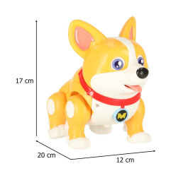 interaktyvus robotas šuo Corgi šviečiančios ausys ir muzika