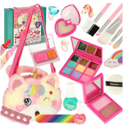 Makiažo kosmetika, makiažo lakai, rankinė, 21 elemento rinkinys