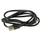 Galvos masažuoklis šepetys raudonas su USB pakrovimu