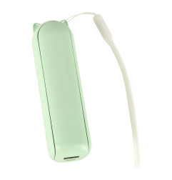 Stalinis ventiliatorius mini rankinis sulankstomas ventiliatorius nešiojamas USB žalias