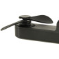 Stalinis ventiliatorius mini rankinis sulankstomas ventiliatorius nešiojamas USB juodas Stalinis ventiliatorius mini rankinis sulankstomas ventiliatorius nešiojamas USB juodas