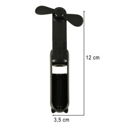 Mini Stalinis ventiliatorius USB juodas