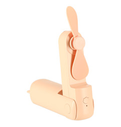 Mini Stalinis ventiliatorius USB rožinės spalvos