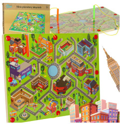 Medinė magnetinė stalo žaidimų lenta miestas 2 žaidėjams