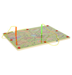 Medinė magnetinė stalo žaidimų lenta miestas 2 žaidėjams