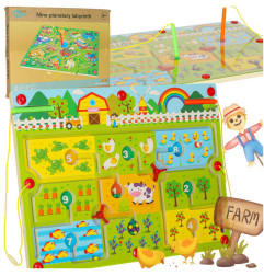 Medinė magnetinė stalo žaidimų lenta ūkis 2 žaidėjams